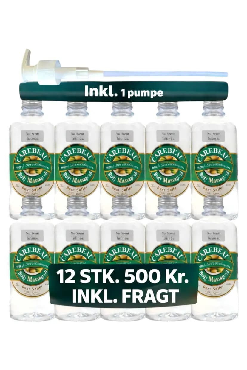 Carebeau massageolie 450 ml uden duft ( 12 Stk. )